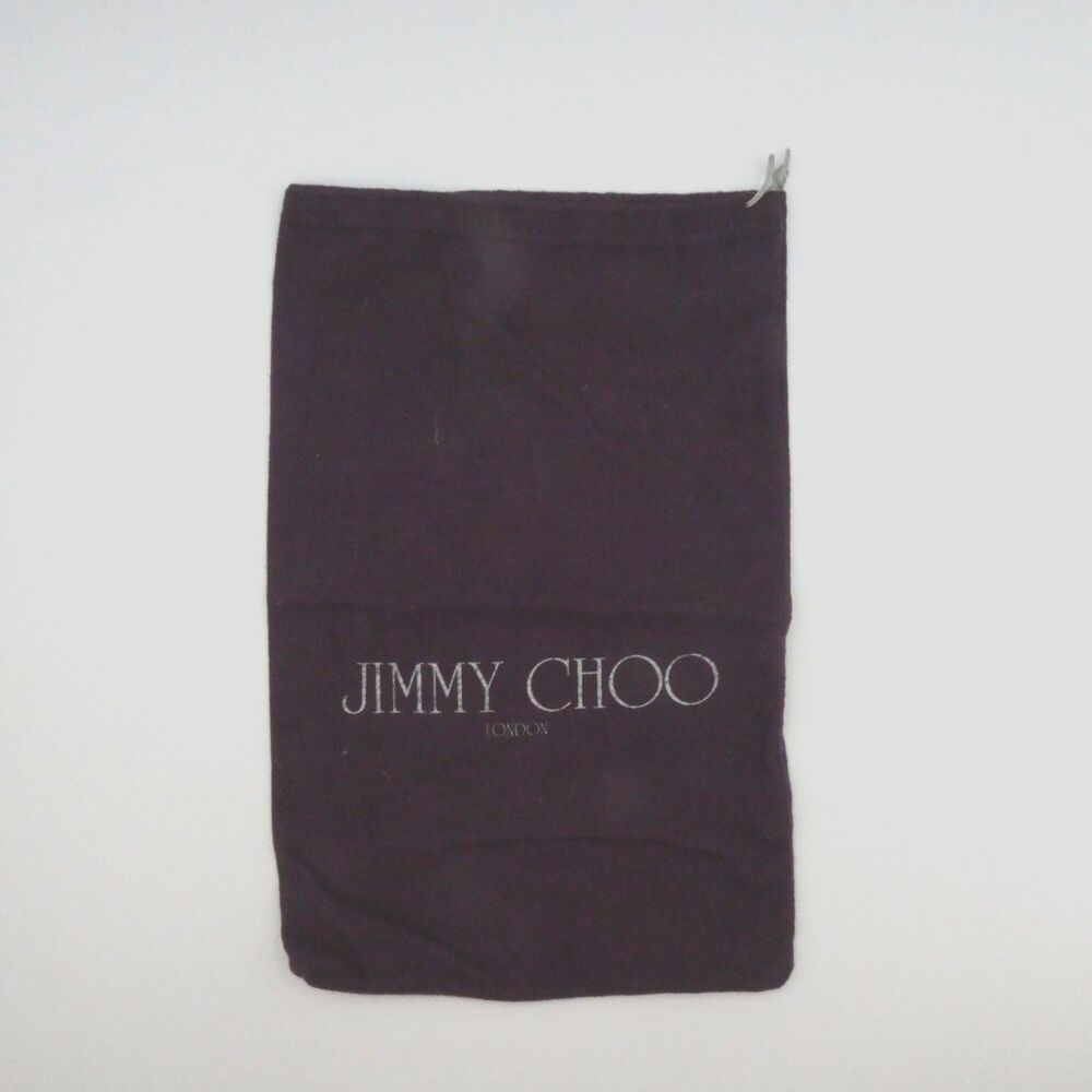 Jimmy Choo London Purple Dust Bag Drawstring Storage Pouch Authentic